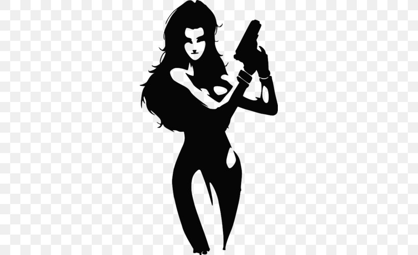Woman Weapon Self-defense, PNG, 500x500px, Woman, Art, Baril, Black, Black And White Download Free