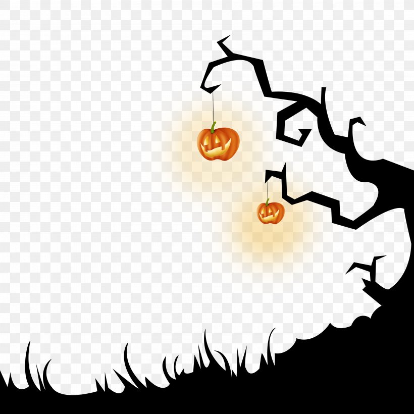 Halloween October 31 Clip Art, PNG, 3600x3600px, Halloween, Bird, Black And White, Christmas, Mobile Phone Download Free