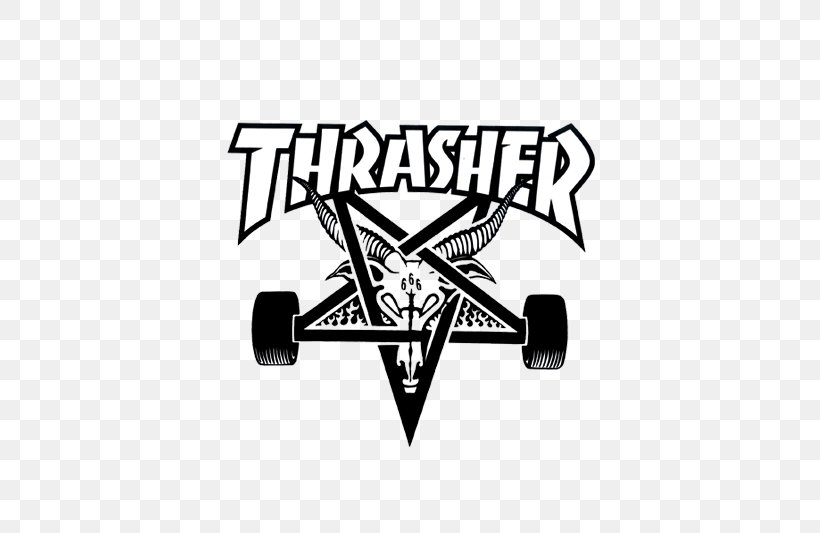 T-shirt Thrasher Presents Skate And Destroy Hoodie, PNG, 533x533px, Tshirt, Black And White, Brand, Clothing, Hoodie Download Free