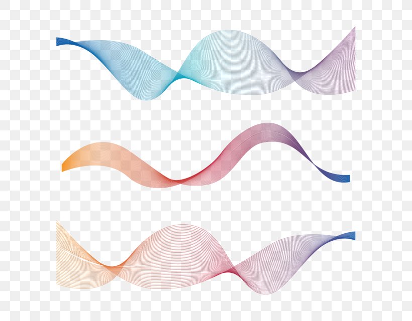 Wave Line Vector Graphics Euclidean Vector, PNG, 640x640px, Wave, Bow Tie, Color, Curve, Pink Download Free