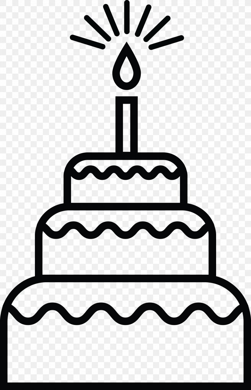 Birthday Cake Christmas Cake Clip Art, PNG, 2252x3493px, Birthday Cake, Artwork, Birthday, Black, Black And White Download Free