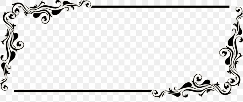 Borders And Frames Clip Art, PNG, 1241x520px, Borders And Frames, Art, Black, Black And White, Body Jewelry Download Free