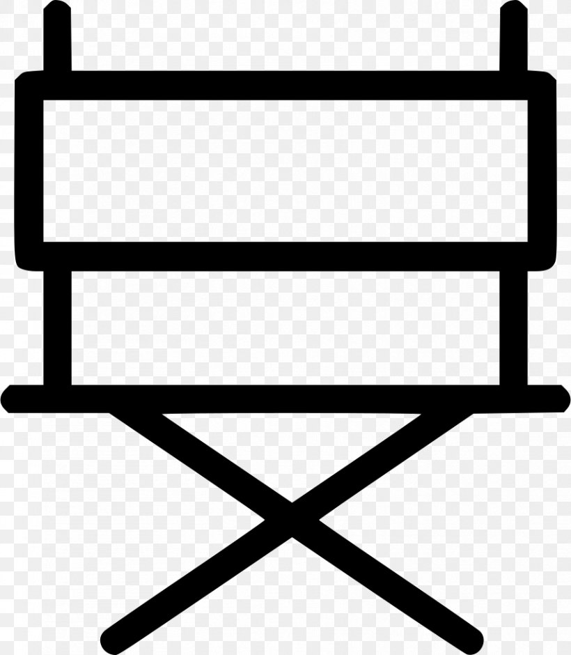 Computer Icons Director's Chair Table Film Director, PNG, 854x980px, Table, Area, Black, Black And White, Chair Download Free