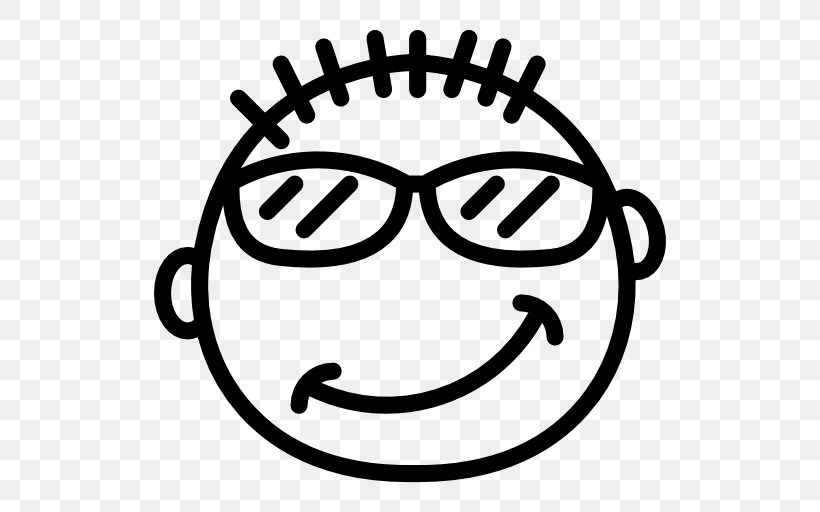 Emoticon Icon Design Symbol, PNG, 512x512px, Emoticon, Black And White, Emotion, Eyewear, Face Download Free