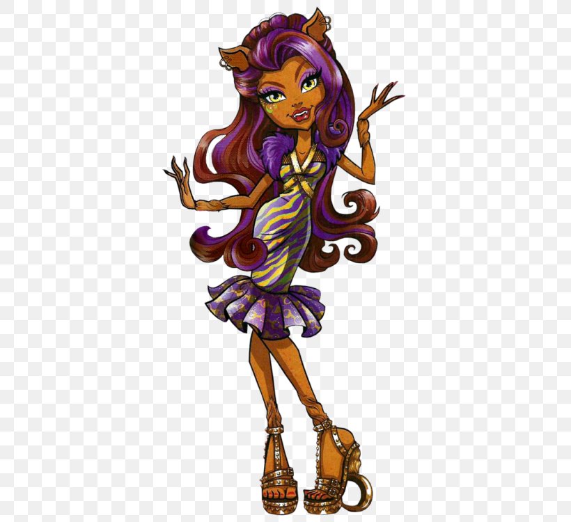 Monster High: Welcome To Monster High Monster High Clawdeen Wolf Doll Monster High Frights, Camera, Action! Elissabat, PNG, 367x750px, Monster High, Art, Costume Design, Dance, Doll Download Free