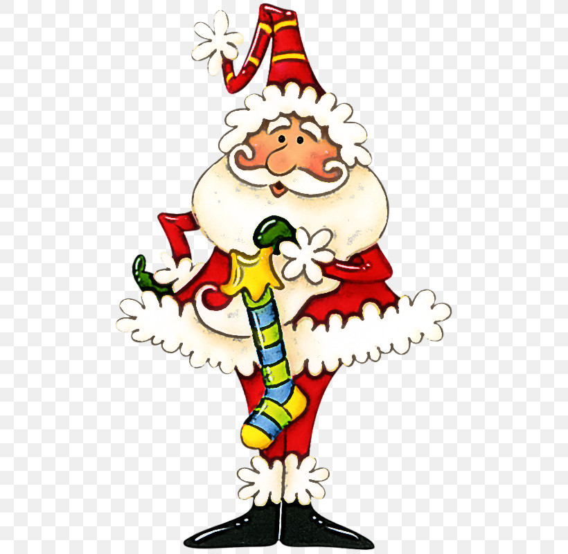 Santa Claus, PNG, 520x800px, Cartoon, Christmas, Holiday Ornament, Santa Claus Download Free