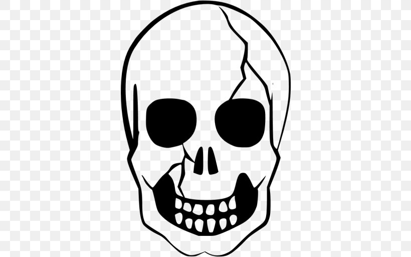 Calavera Human Skull Symbolism Halloween Clip Art, PNG, 512x512px, Calavera, Artwork, Black And White, Bone, Drawing Download Free