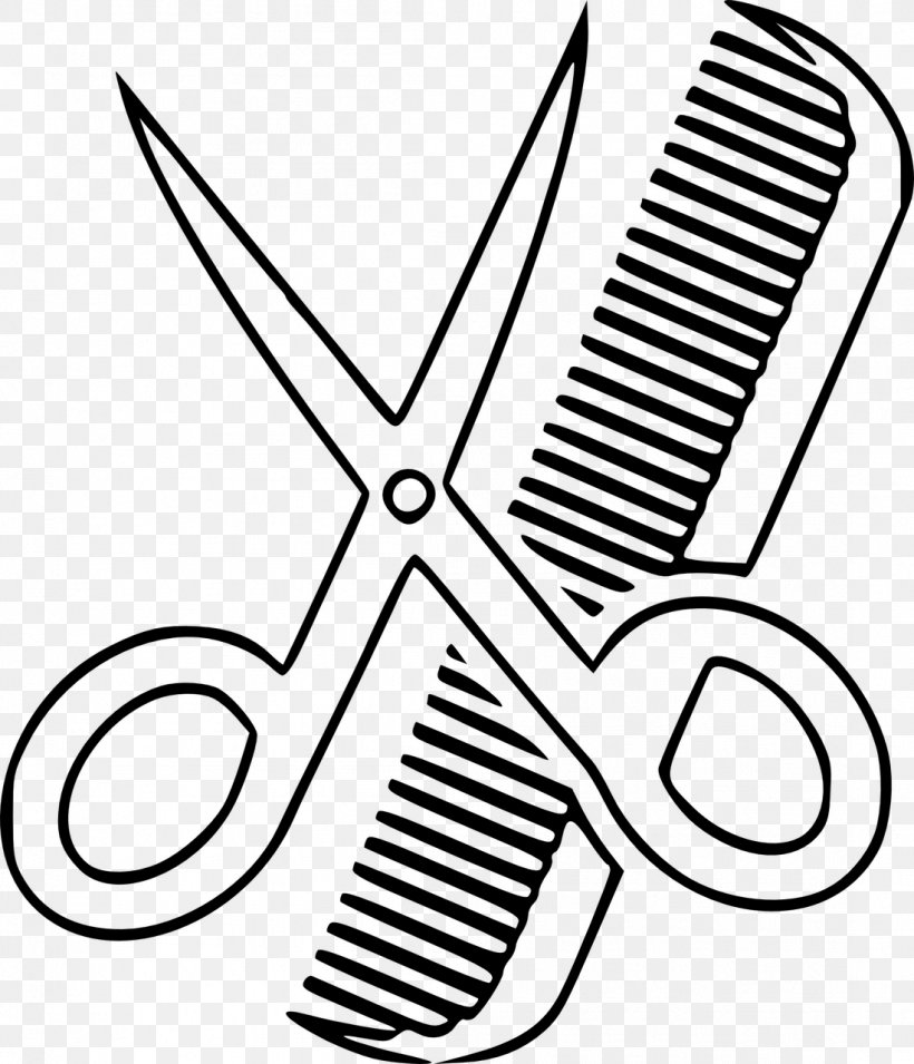 Comb Hairstyle Cosmetologist Clip Art, PNG, 1099x1280px, Comb, Barber, Beauty Parlour, Black And White, Cosmetologist Download Free