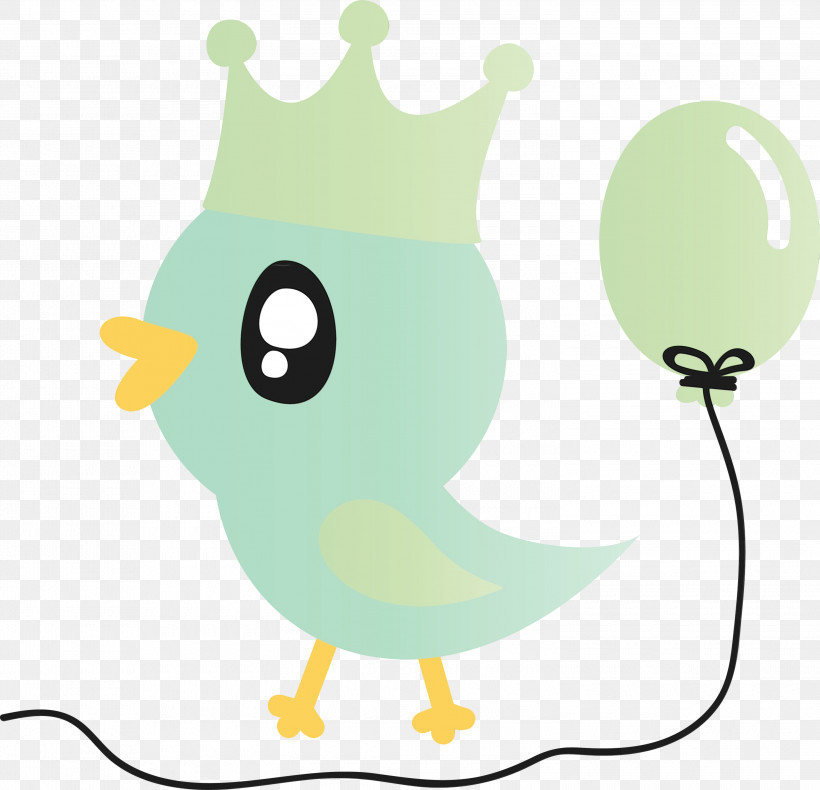 Green Cartoon Bird Tail, PNG, 3000x2893px, Cute Bird, Bird, Cartoon, Cartoon Bird, Green Download Free