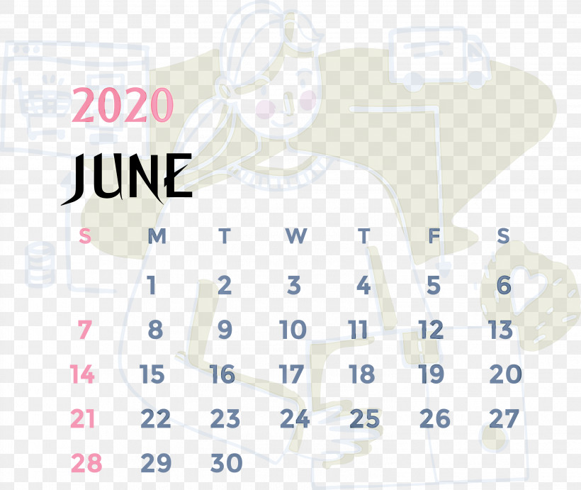 June 2020 Printable Calendar June 2020 Calendar 2020 Calendar, PNG, 2999x2530px, 2020 Calendar, June 2020 Printable Calendar, Area, Human Biology, Human Skeleton Download Free