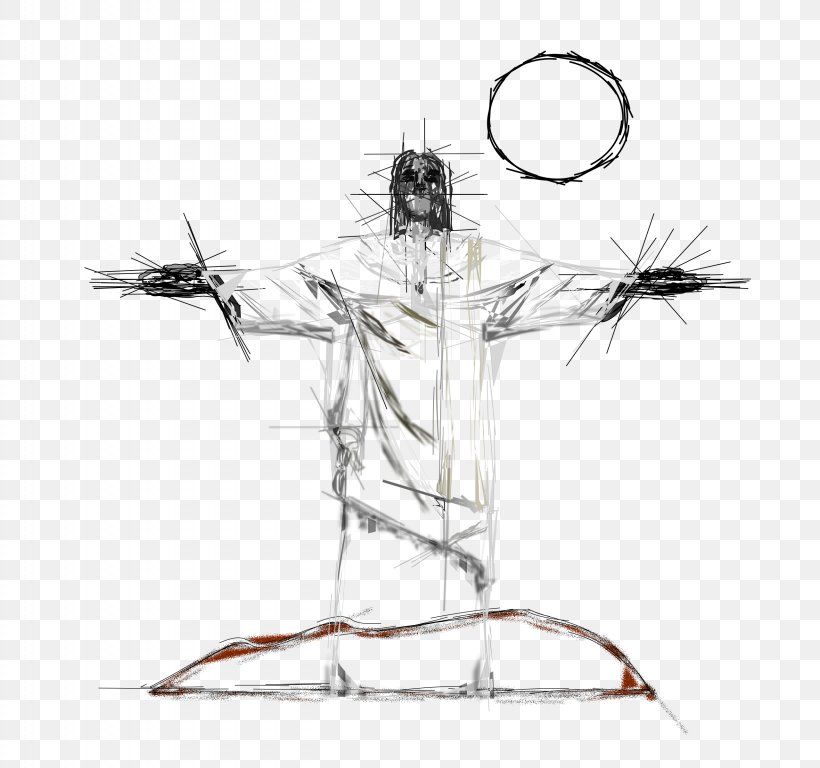 Christ The Redeemer Drawing, PNG, 2560x2400px, Christ The Redeemer, Black And White, Christ, Drawing, Jesus Download Free