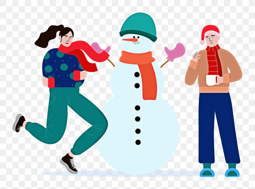 Christmas Winter Snowman, PNG, 2500x1850px, Christmas, Behavior, Cartoon, Character, Christmas Day Download Free