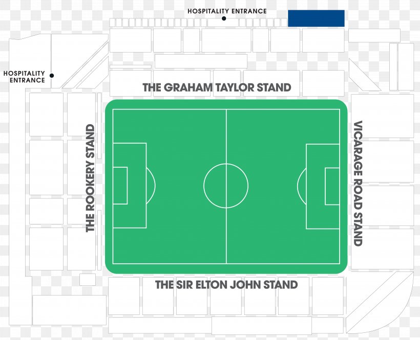 Vicarage Road Room Sport Stadium Suite, PNG, 4381x3556px, Vicarage Road, Area, Bar, Brand, Diagram Download Free