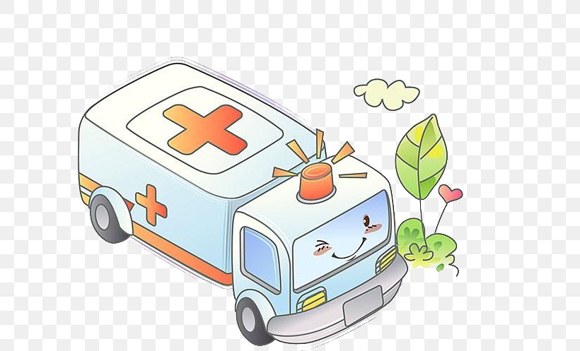 Ambulance Cartoon Illustration, PNG, 600x497px, Ambulance, Animation, Area, Car, Cartoon Download Free