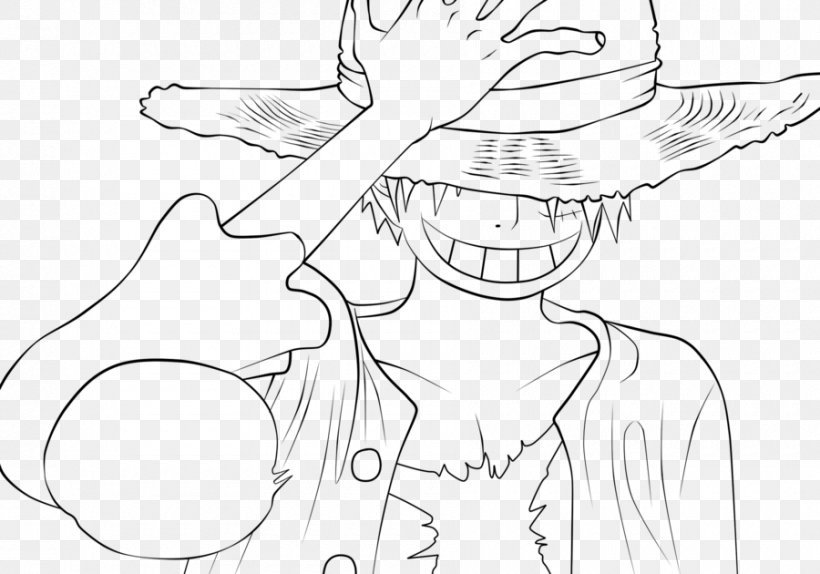 Monkey D. Luffy Line Art Franky One Piece Comics, PNG, 900x630px, Watercolor, Cartoon, Flower, Frame, Heart Download Free