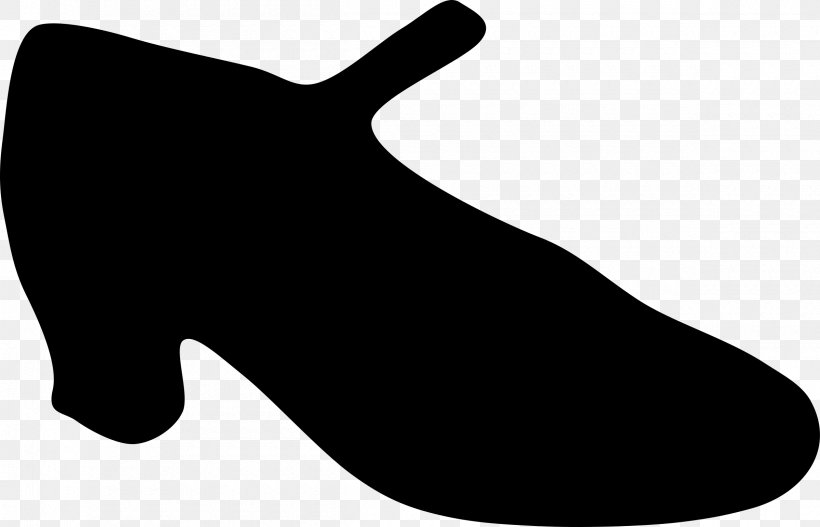 Shoe Sneakers Silhouette Clip Art, PNG, 2400x1545px, Shoe, Black, Black And White, Boot, Dance Download Free