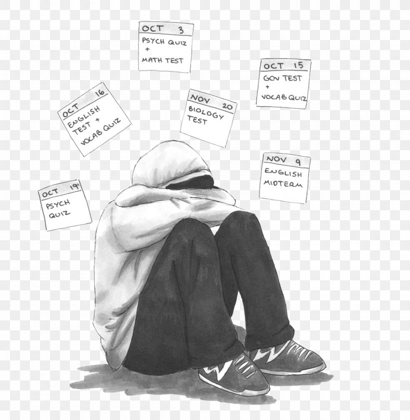 Test Anxiety /m/02csf Student, PNG, 2000x2048px, Test Anxiety, Anxiety, Behavior, Black And White, Definition Download Free