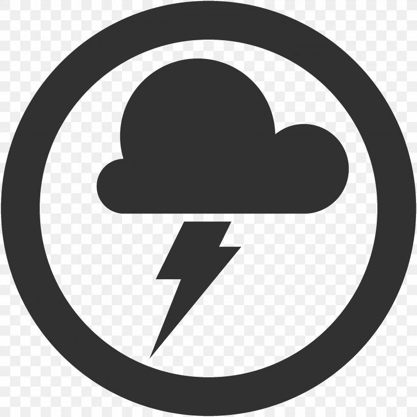 Thunderstorm Cloud Rain Lightning, PNG, 3000x3000px, Thunderstorm, Area, Black And White, Brand, Cloud Download Free
