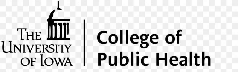 University Of Iowa College Of Public Health School, PNG, 1907x583px, University, Area, Black, Black And White, Brand Download Free