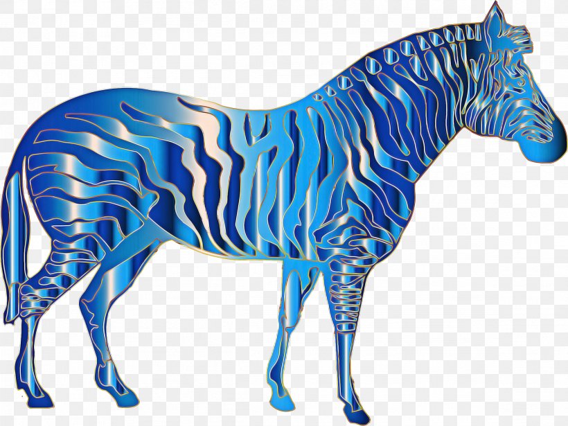 Zebra Cartoon, PNG, 2322x1743px, Mane, Animal, Animal Figure, Blue, Cobalt Download Free