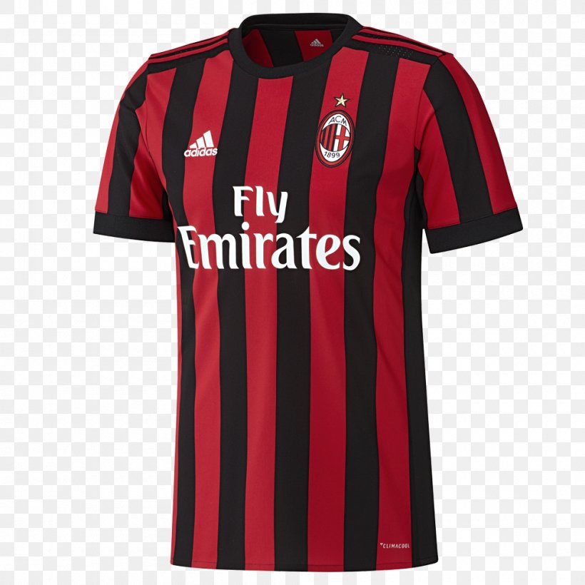 A.C. Milan T-shirt UEFA Champions League Jersey Kit, PNG, 1000x1000px, Ac Milan, Active Shirt, Brand, Clothing, Fanatics Download Free