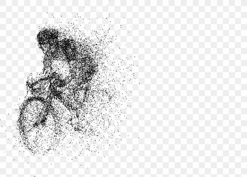 Cycling Bicycle Illustration, PNG, 3452x2482px, Cycling, Art, Bicycle, Black, Black And White Download Free