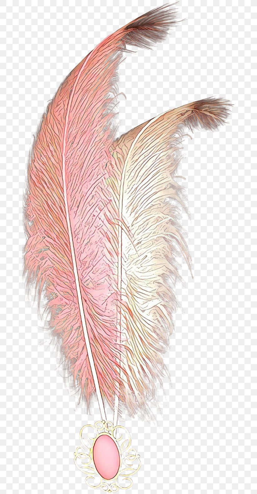 Feather, PNG, 685x1574px, Cartoon, Feather, Natural Material, Pen, Pink Download Free