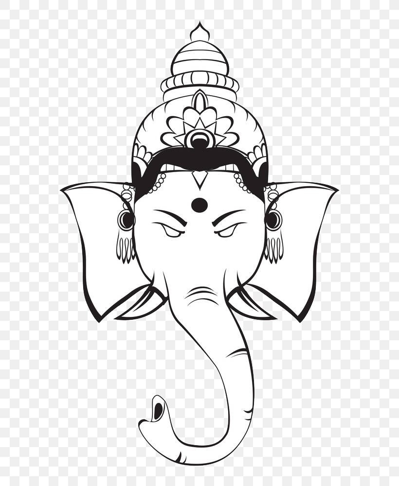 Ganesha Hinduism Deity Symbol Clip Art, PNG, 628x1000px, Watercolor, Cartoon, Flower, Frame, Heart Download Free