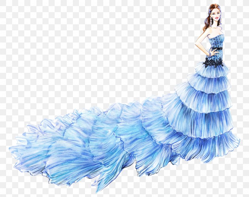 Gown Dress Fashion Illustrator Illustration, PNG, 1000x792px, Gown, Aqua, Blue, Costume Design, Drawing Download Free