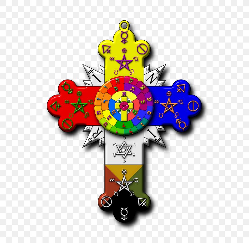 Hermetic Order Of The Golden Dawn Rose Cross Lamen Rosicrucianism Christian Cross, PNG, 613x800px, Hermetic Order Of The Golden Dawn, Aleister Crowley, Ceremonial Magic, Christian Cross, Clock Download Free