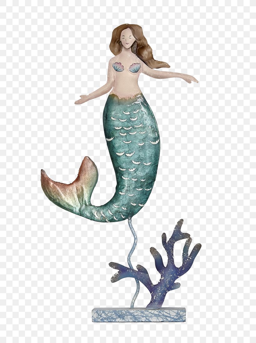 Mermaid Figurine Miniature Seashell Beach, PNG, 650x1100px, Mermaid, Art, Beach, Com, Coral Download Free