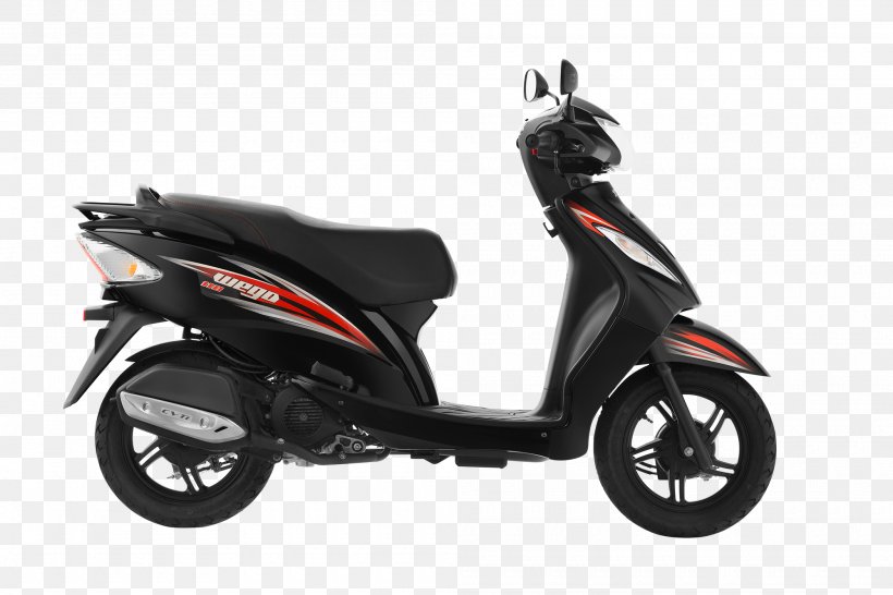 Scooter TVS Wego TVS Motor Company Motorcycle TVS Scooty, PNG, 2000x1333px, Scooter, Car, Ceat, Color, Continuously Variable Transmission Download Free