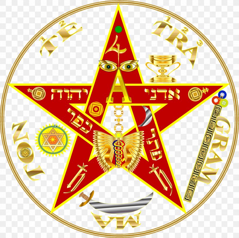 Symbol Pentagram Tetragrammaton Pentacle Esotericism, PNG, 2674x2670px, Symbol, Area, Badge, Crest, Esotericism Download Free