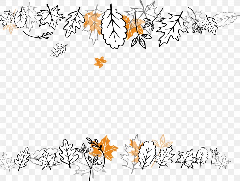 Autumn Leaf, PNG, 4153x3141px, Autumn, Area, Art, Border, Branch Download Free