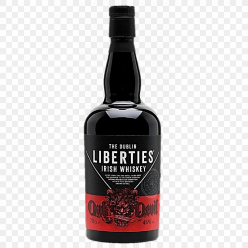 Irish Whiskey The Liberties, Dublin Opolo Vineyards The Dublin Liberties Oak Devil Blended Whiskey, PNG, 1200x1200px, Watercolor, Cartoon, Flower, Frame, Heart Download Free