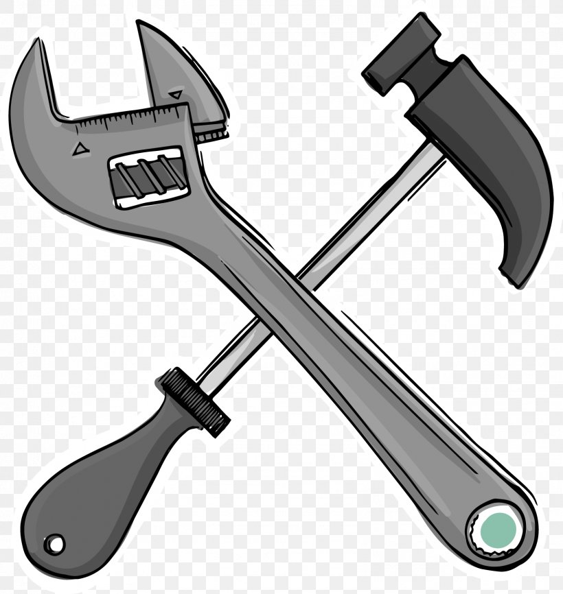 Adjustable Spanner Hammer Wrench, PNG, 1594x1685px, Adjustable Spanner, Animation, Cartoon, Drawing, Hammer Download Free