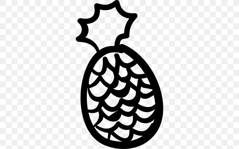 Pineapple Raw Foodism Drawing, PNG, 512x512px, Pineapple, Black And White, Coconut, Drawing, Food Download Free