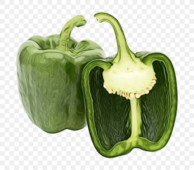 Bell Pepper Vegetable Pimiento Bell Peppers And Chili Peppers Plant, PNG, 720x720px, Watercolor, Bell Pepper, Bell Peppers And Chili Peppers, Capsicum, Food Download Free