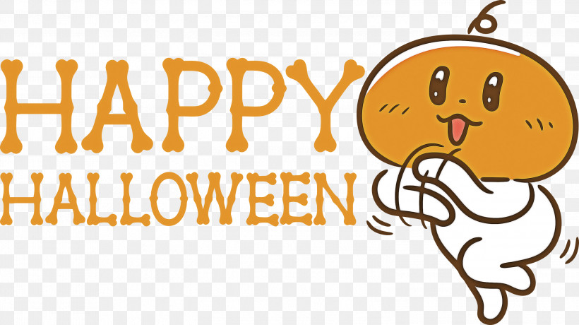 Happy Halloween, PNG, 2999x1683px, Happy Halloween, Behavior, Biology, Cartoon, Happiness Download Free