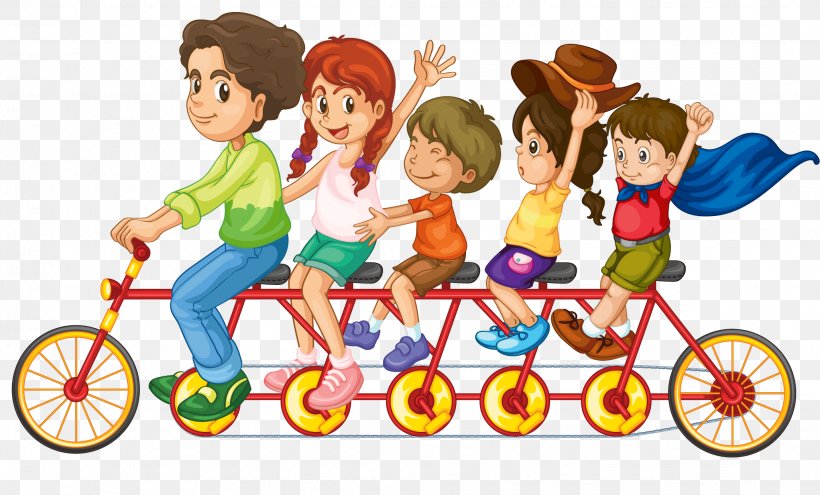 Vector Graphics Stock Photography Family Illustration Image, PNG, 2057x1242px, Stock Photography, Bicycle, Bicycle Accessory, Cartoon, Child Download Free