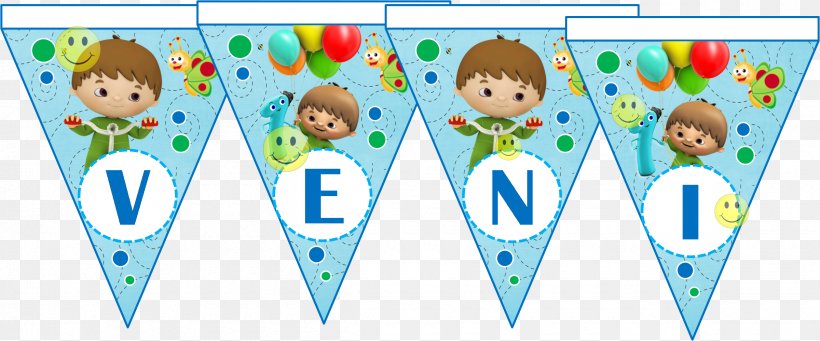 Birthday Party Number BabyTV Convite, PNG, 2400x1000px, Birthday, Babytv, Banner, Candy, Cone Download Free