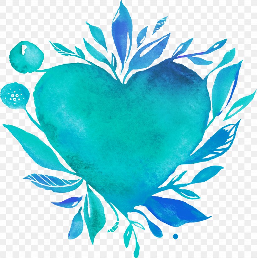 Watercolor Painting Image Clip Art, PNG, 2919x2926px, Watercolor Painting, Art, Feather, Heart, Ink Download Free