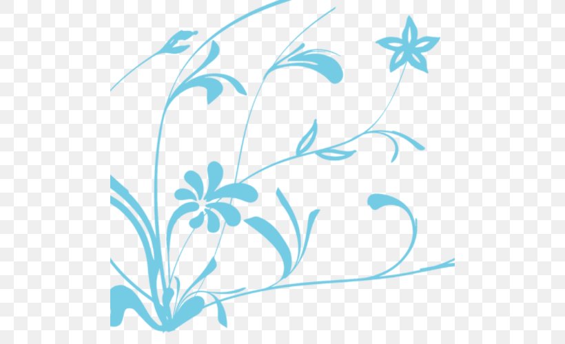 Image Illustration Design Clip Art, PNG, 500x500px, Flower, Aqua, Area, Artwork, Blue Download Free