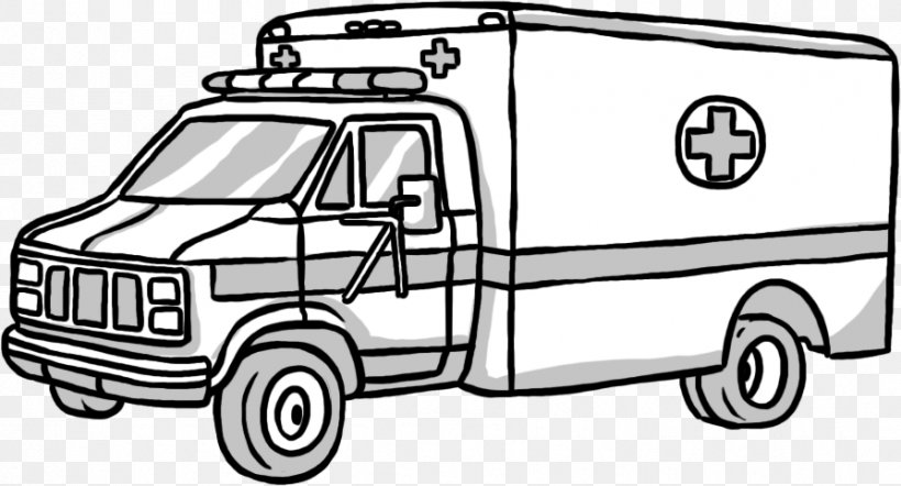 Ambulance, PNG, 894x482px, Ambulance, Area, Automotive Design, Automotive Exterior, Black And White Download Free