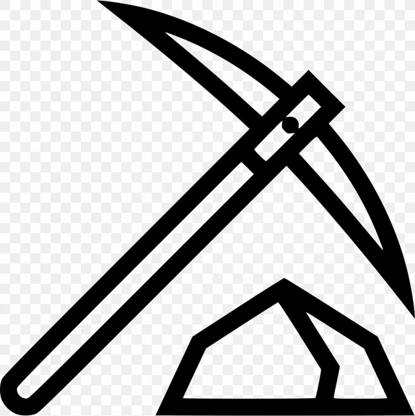 Pickaxe Mining, PNG, 980x982px, Pickaxe, Black, Black And White, Computer Security, Computer Software Download Free