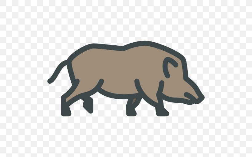 Wild Boar Wildlife Clip Art, PNG, 512x512px, Wild Boar, Animal, Animal Figure, Carnivoran, Cattle Like Mammal Download Free