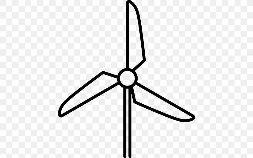 Wind Power Wind Farm Energy, PNG, 512x512px, Wind Power, Black And White, Ecology, Energy, Machine Download Free