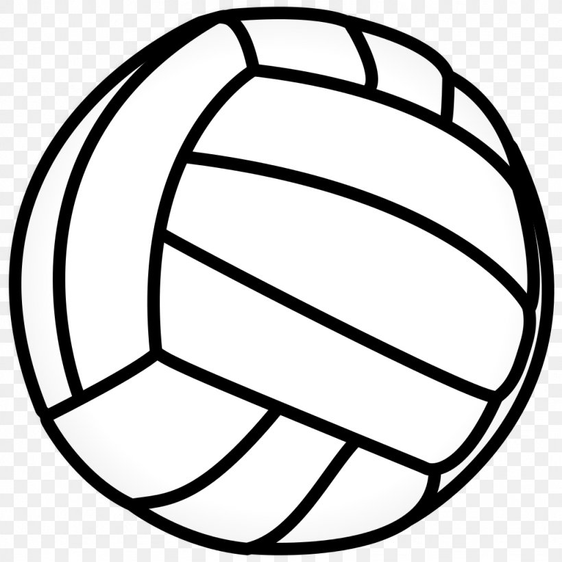 Beach Volleyball Sport Clip Art, PNG, 1024x1024px, Volleyball, Ball, Beach Volleyball, Black, Black And White Download Free