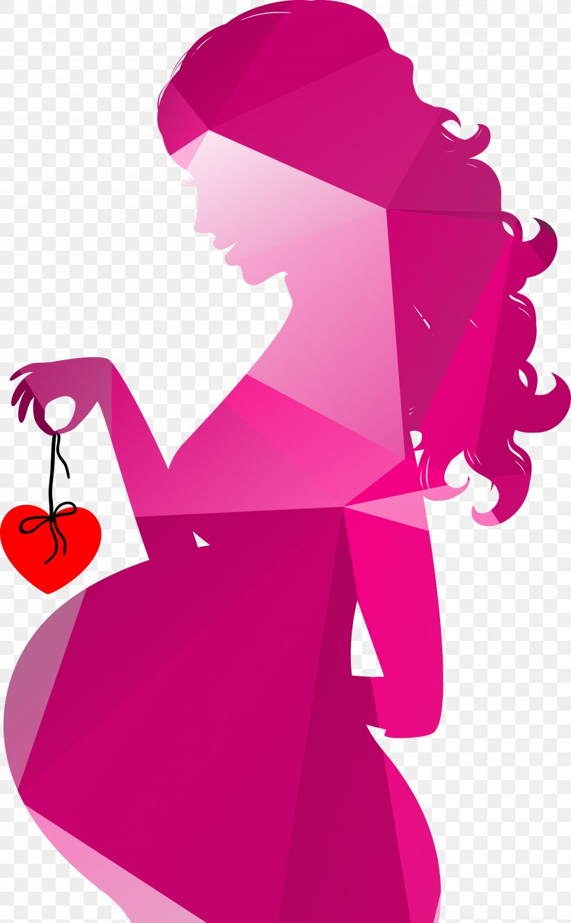 Silhouette Pregnancy Royalty-free Clip Art, PNG, 2792x4512px, Silhouette, Art, Flower, Free Content, Magenta Download Free