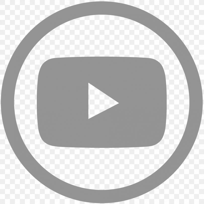 YouTube Logo Image Social Media, PNG, 958x958px, Youtube, Black And White, Brand, Grey, Logo Download Free